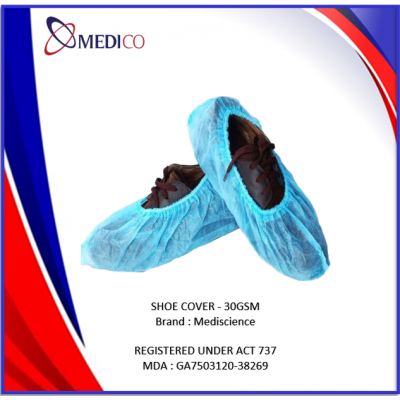 DISPOSABLE SHOE COVER 30GSM - 100's