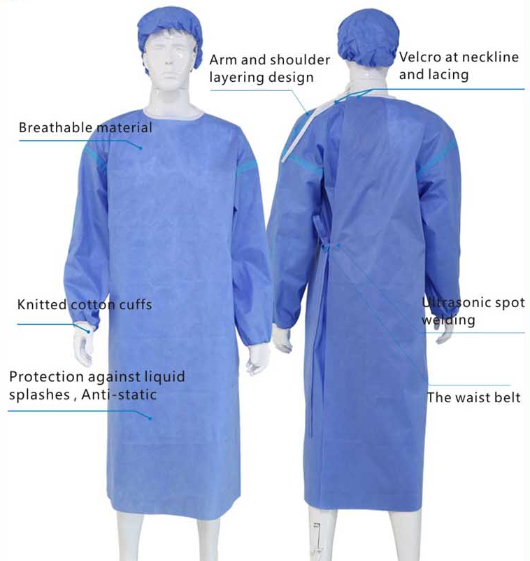 BIOBLOCKED | Surgical Gown Seamless – Reinforced