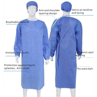 Surgical Gown Reinforced Sterile