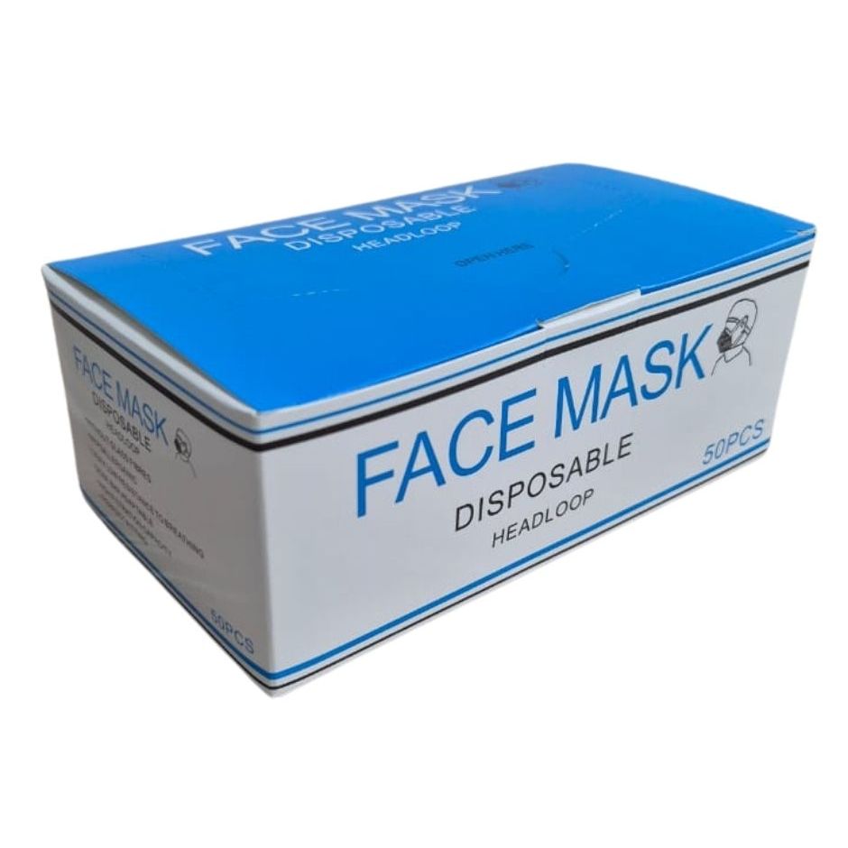 Face Mask Disposable - Earloop / Headloop / Tie On  (3 Ply)